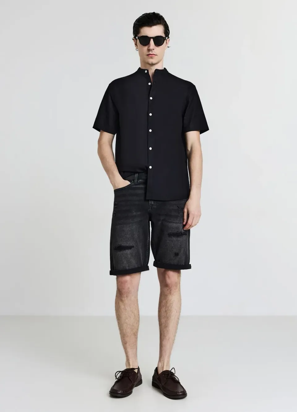 Calliope short jean homme déchiré regular