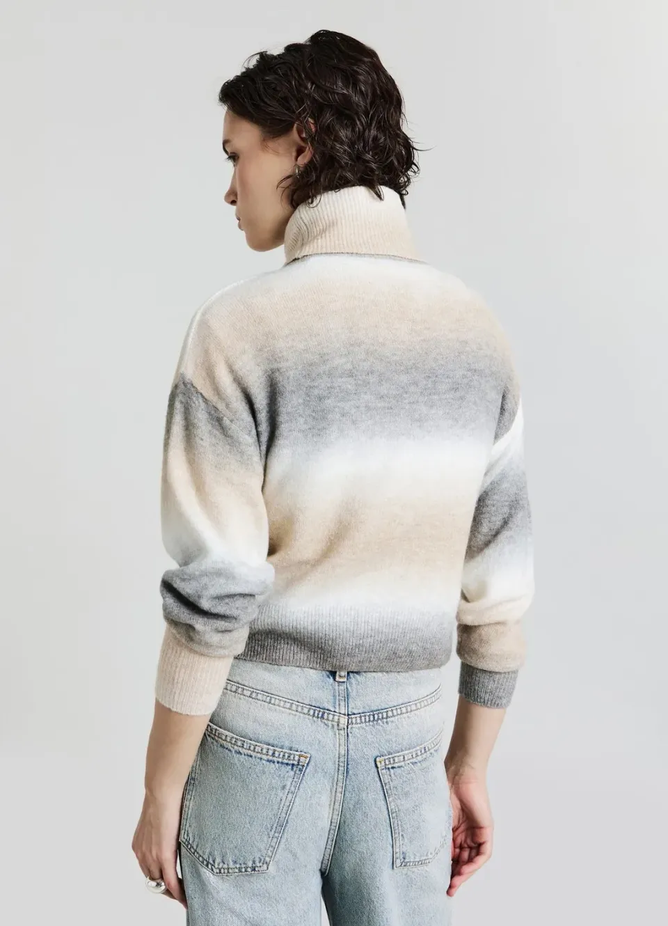 Calliope Pull col roulé dégradé femme taille S