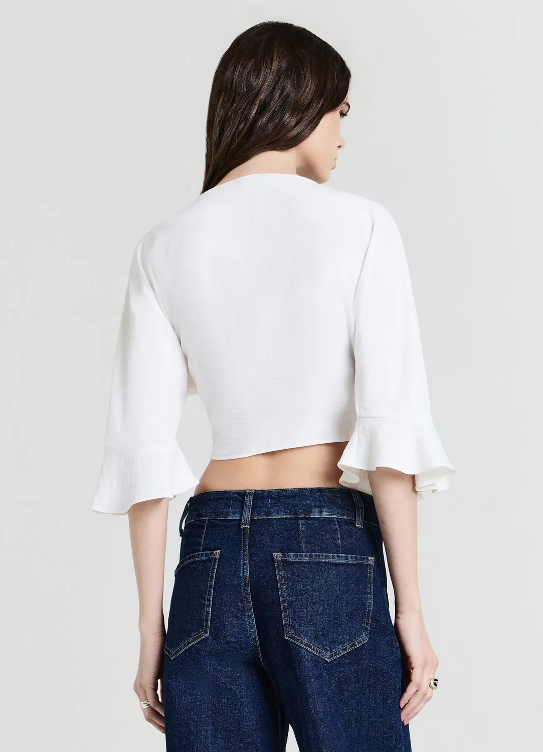 Calliope chemise femme torsadée à volants