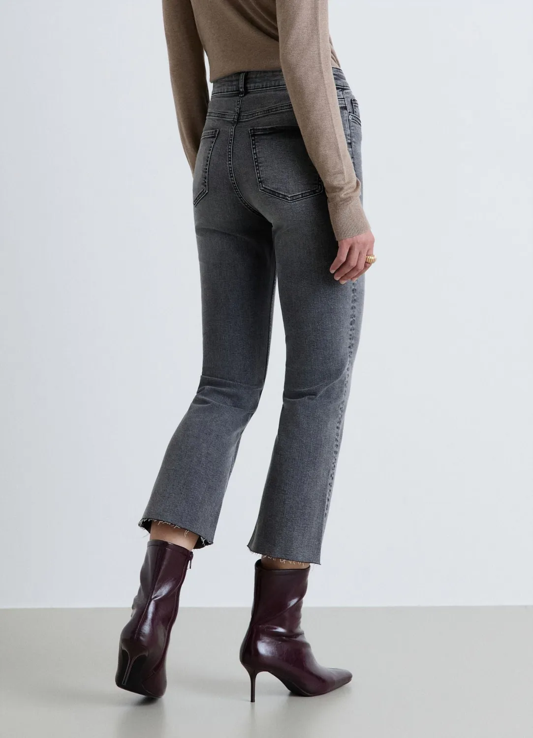 Calliope Jeans crop flare jean femme 40 évasé