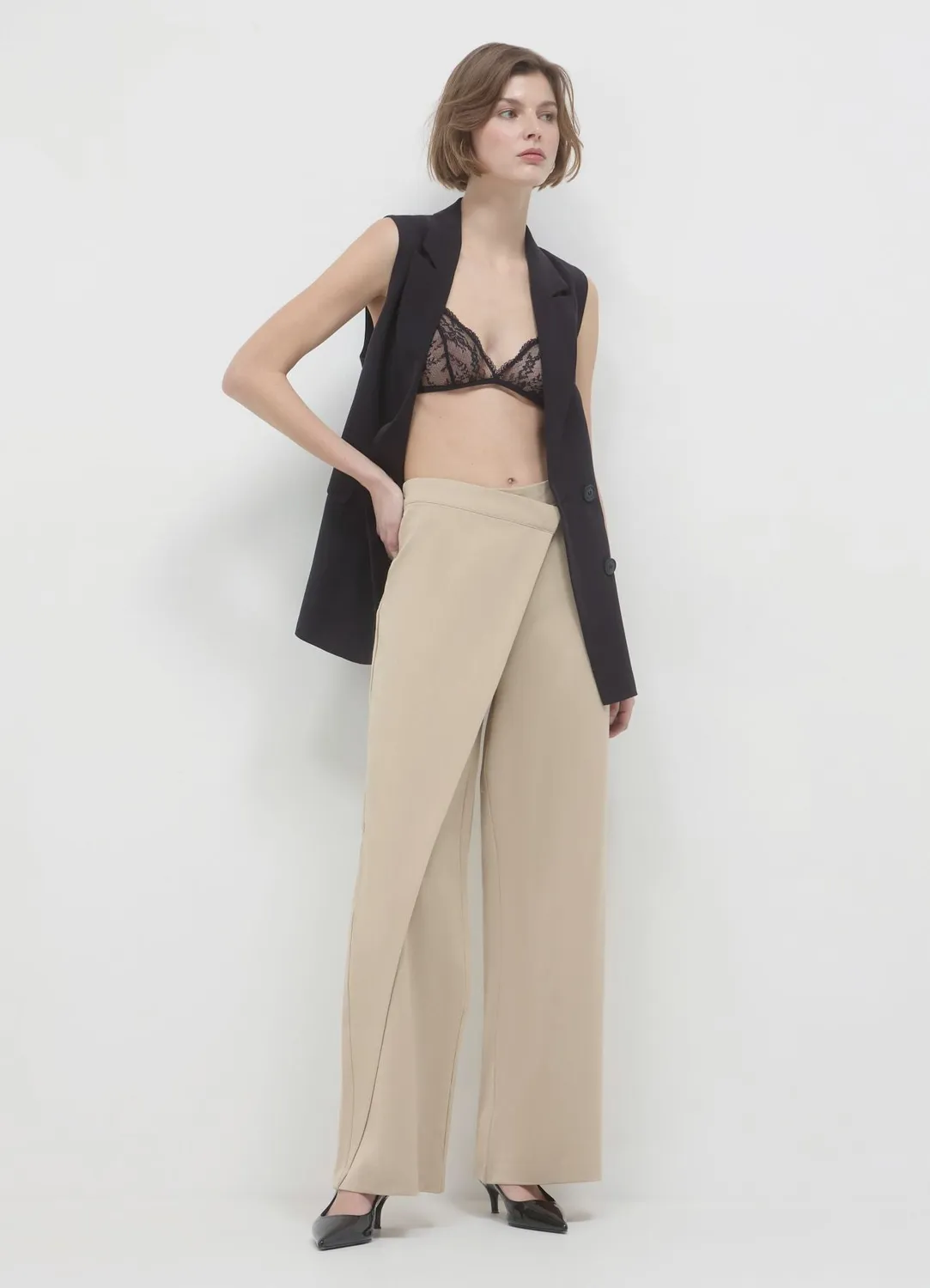Calliope pantalon femme portefeuille pression