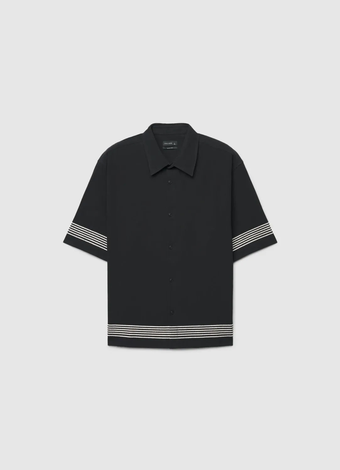 Calliope chemise boxy homme rayures contraste