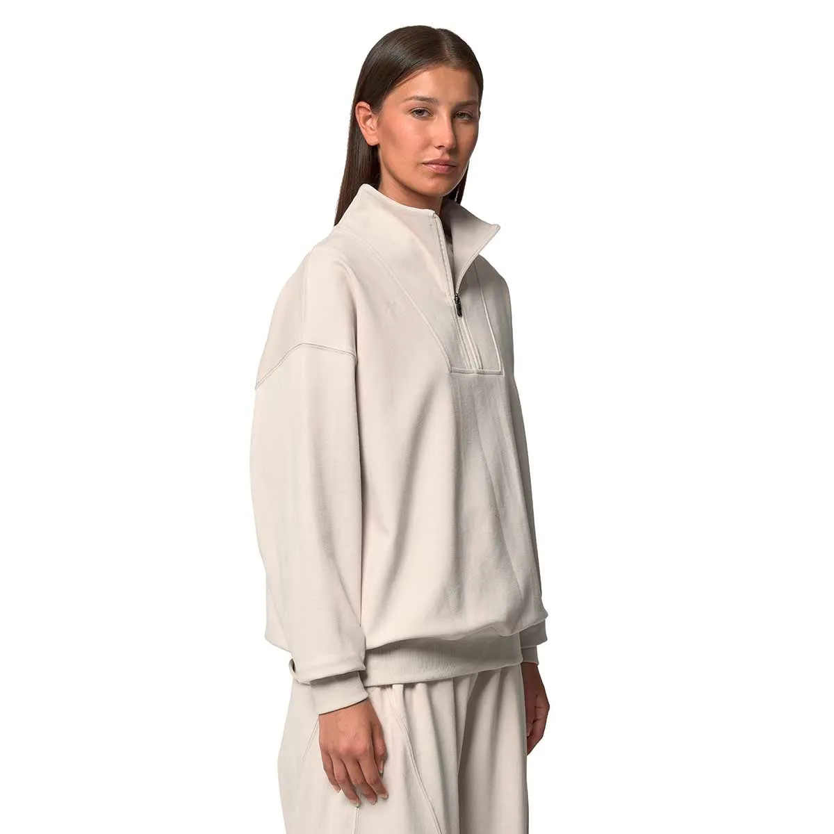 Robe di Kappa Ileria sweat femme beige demi-zip