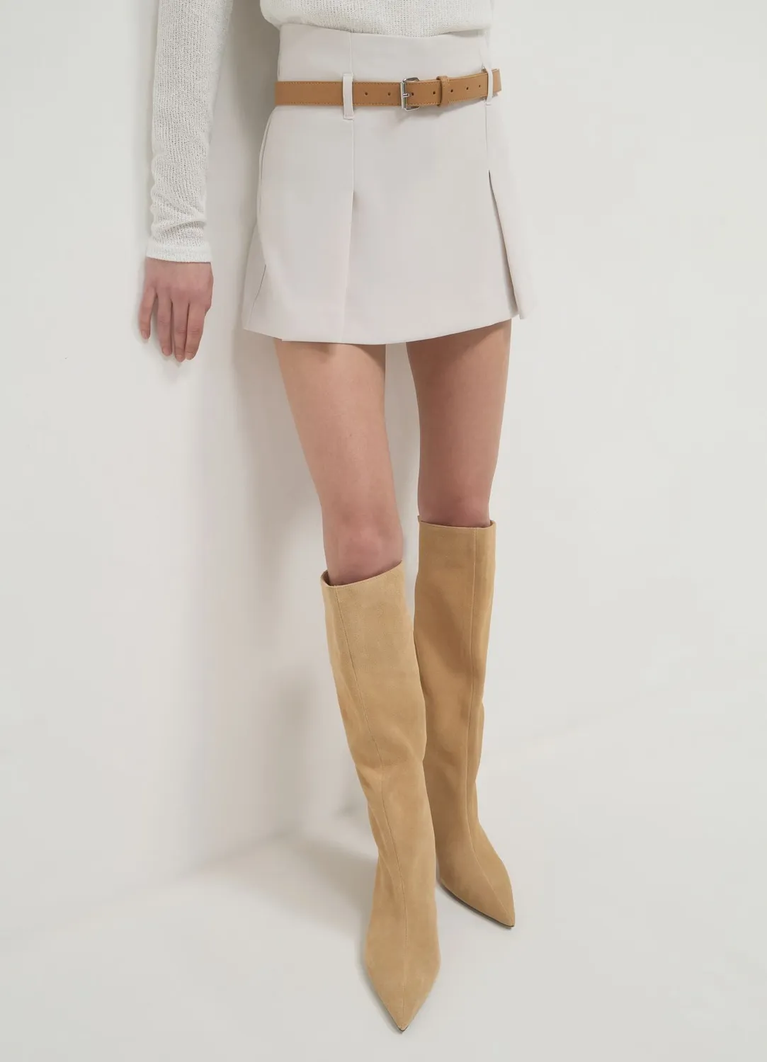 Calliope jupe-short à ceinture femme coupe regular