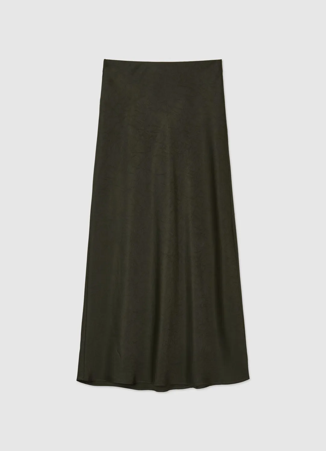 Calliope jupe midi satinée femme effet froissé