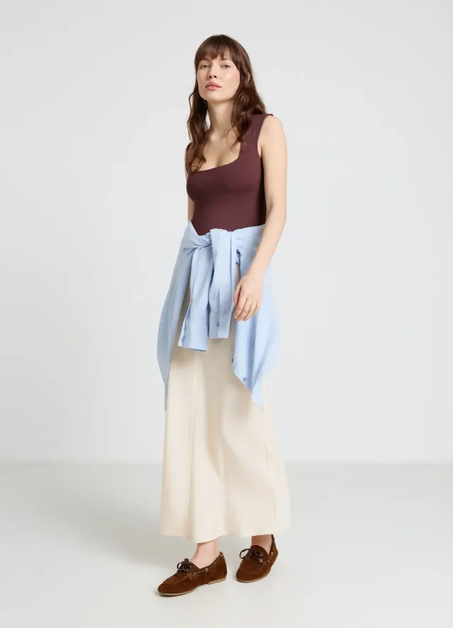 Calliope carré body femme sans manches pression