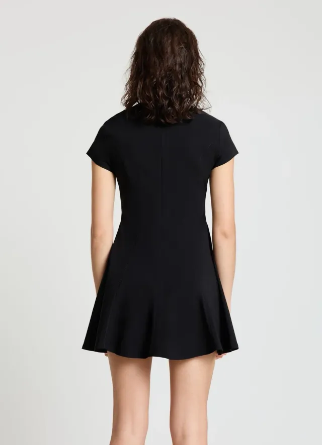 Calliope robe évasée femme jupe godets manches courtes