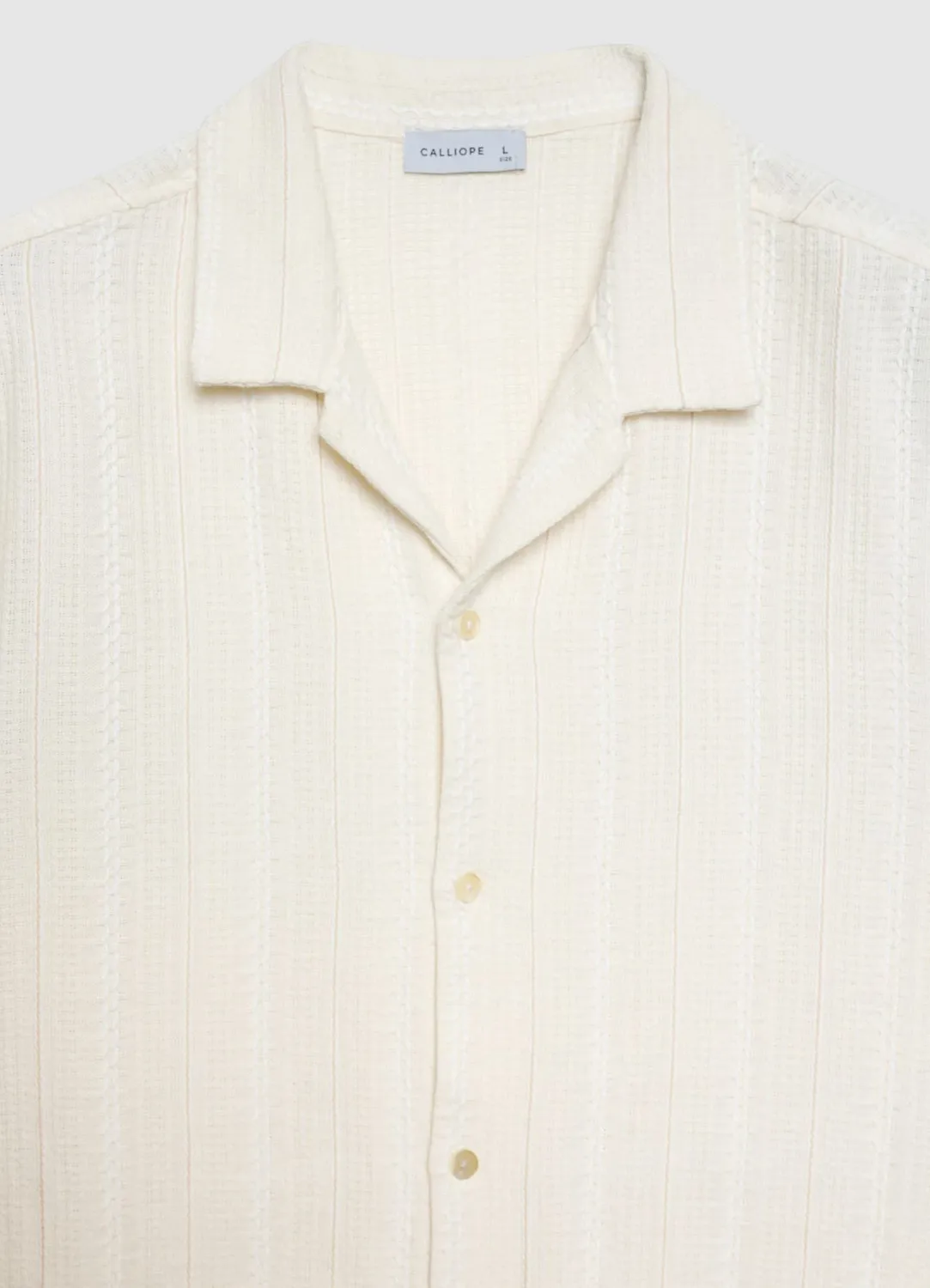 Calliope chemise homme rayée manches courtes