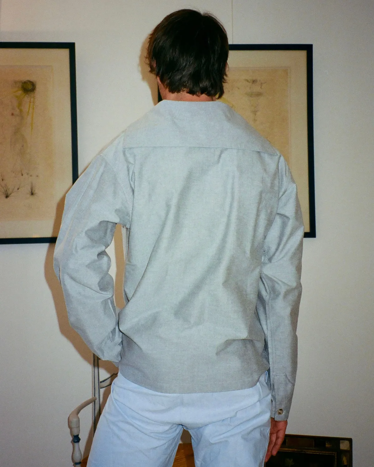 Erevan US vareuse surchemise oxford gris