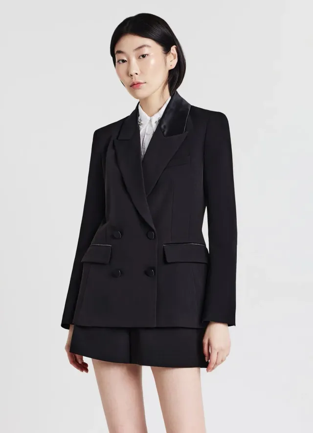 Calliope revers veste femme double boutonnage