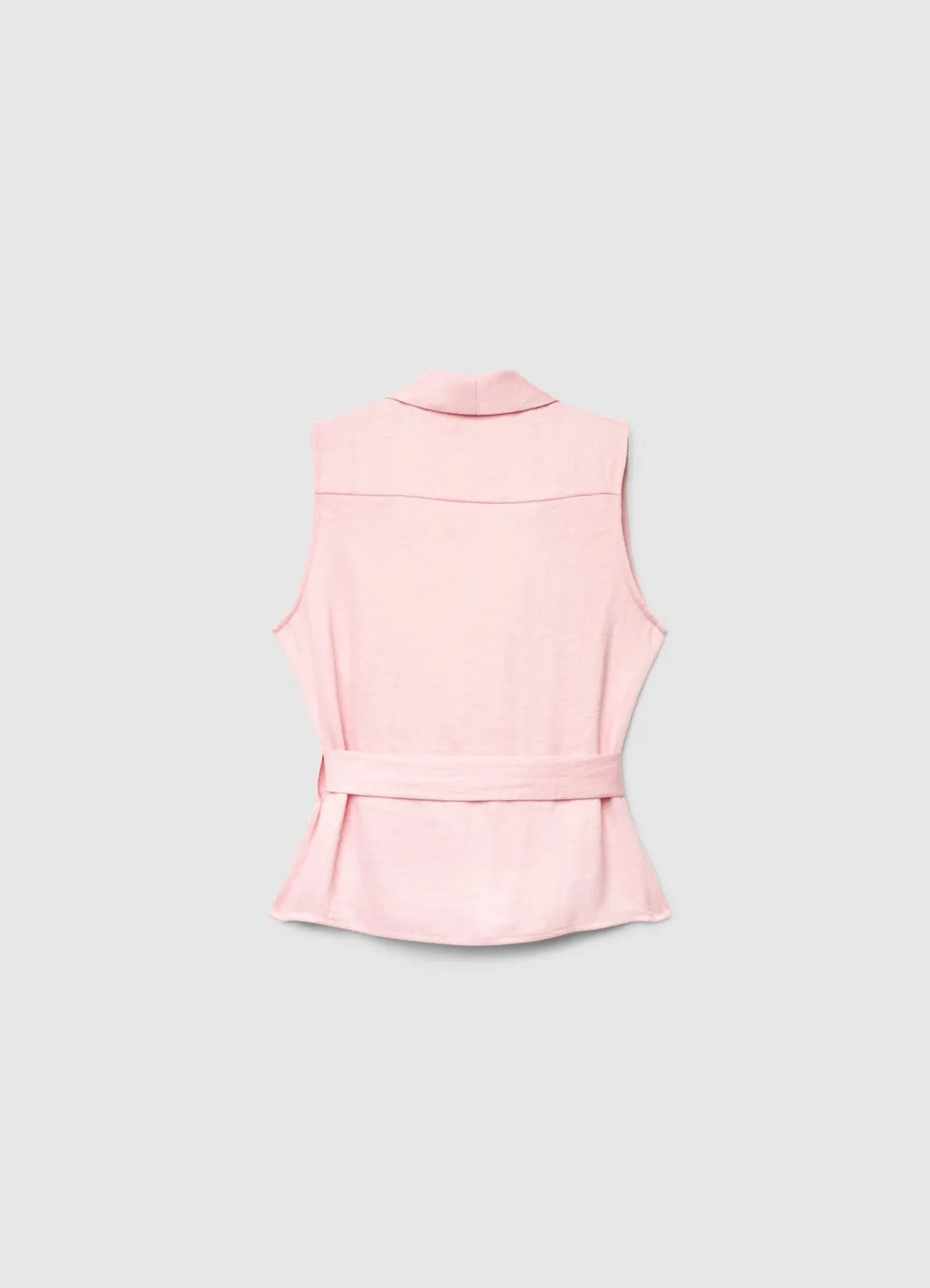 Calliope Fusciacca top femme uni col châle