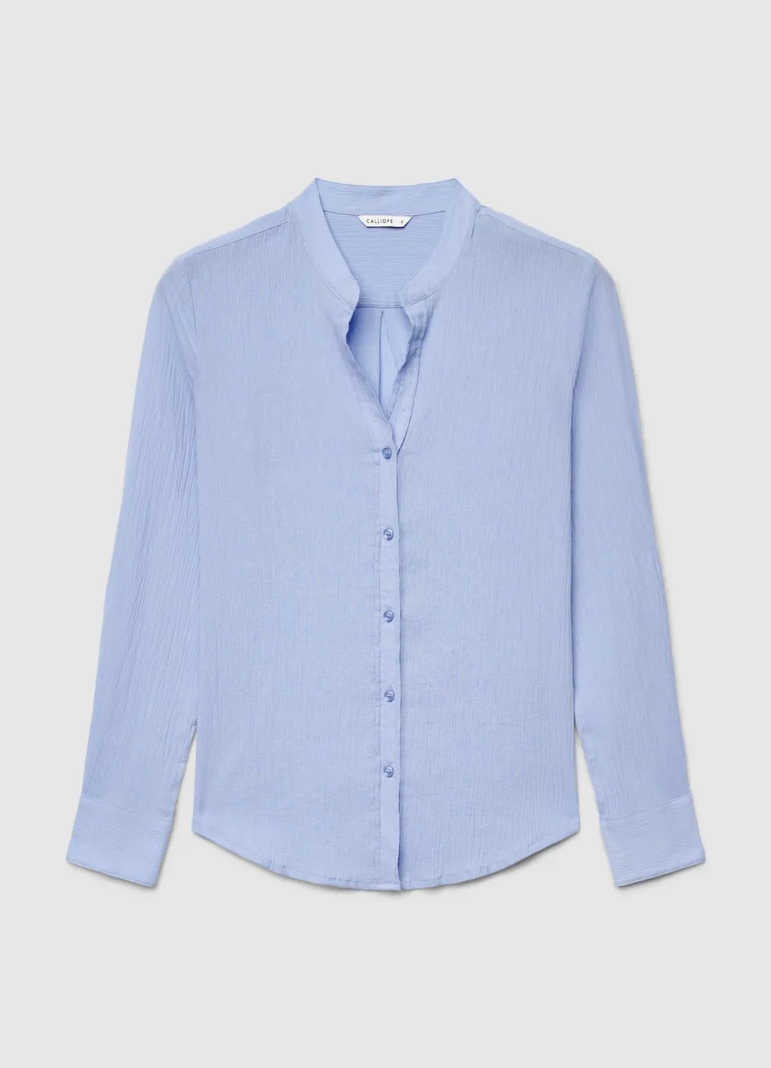 Calliope chemise col coréen femme manches longues