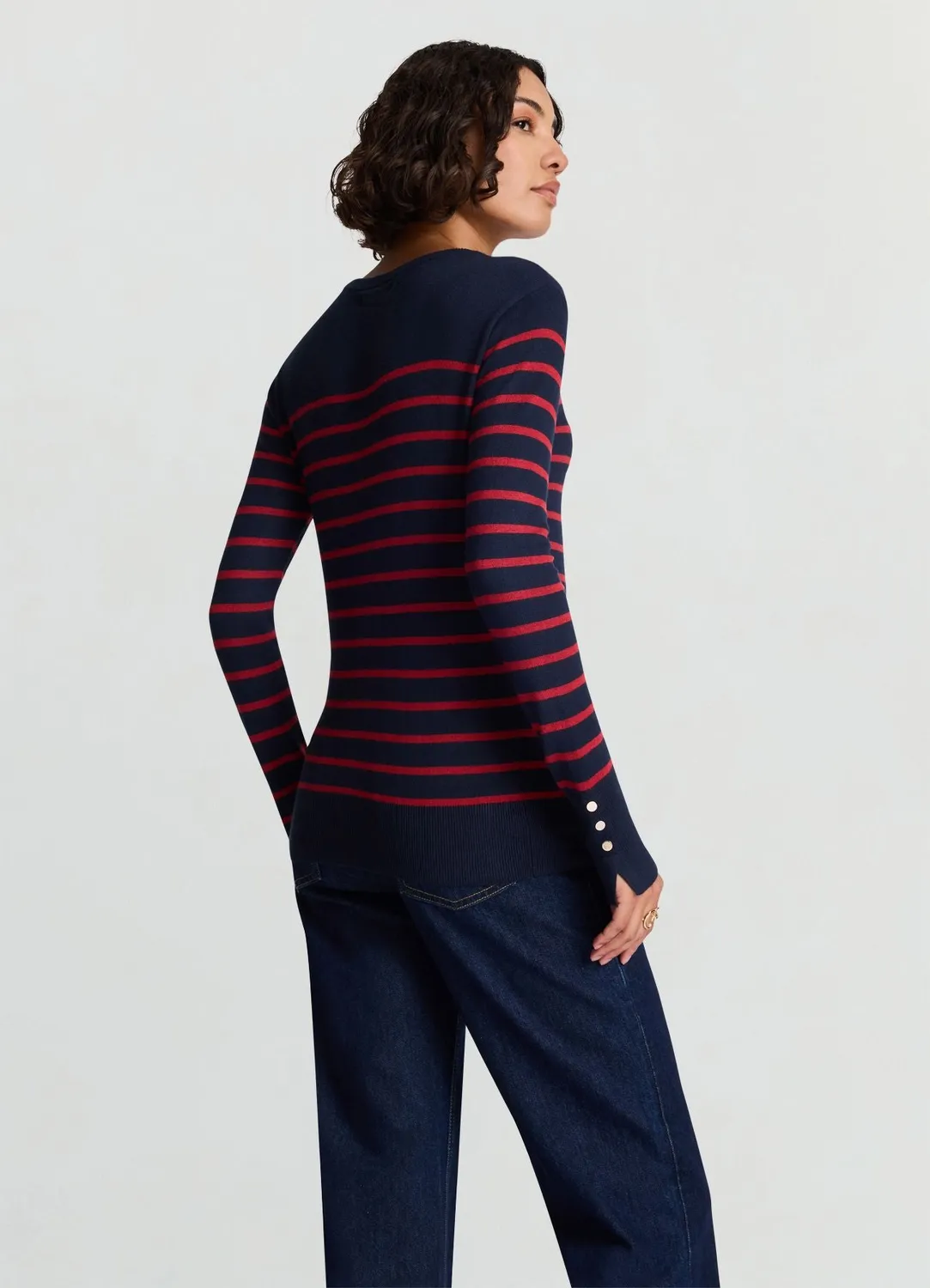 Calliope rayures col rond pull femme