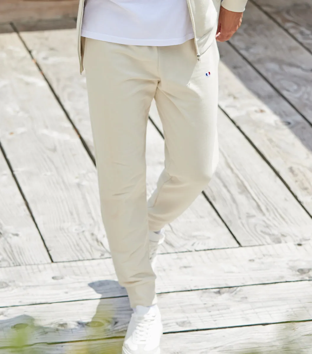 Cocorico Iconique jogging homme Beige coton