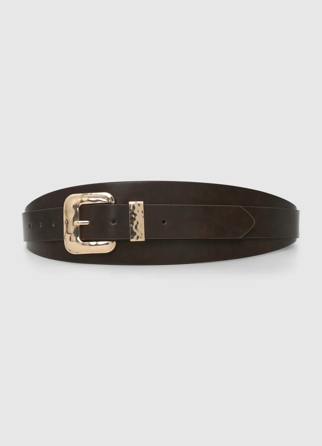 Calliope ceinture taille haute boucle dorée femme