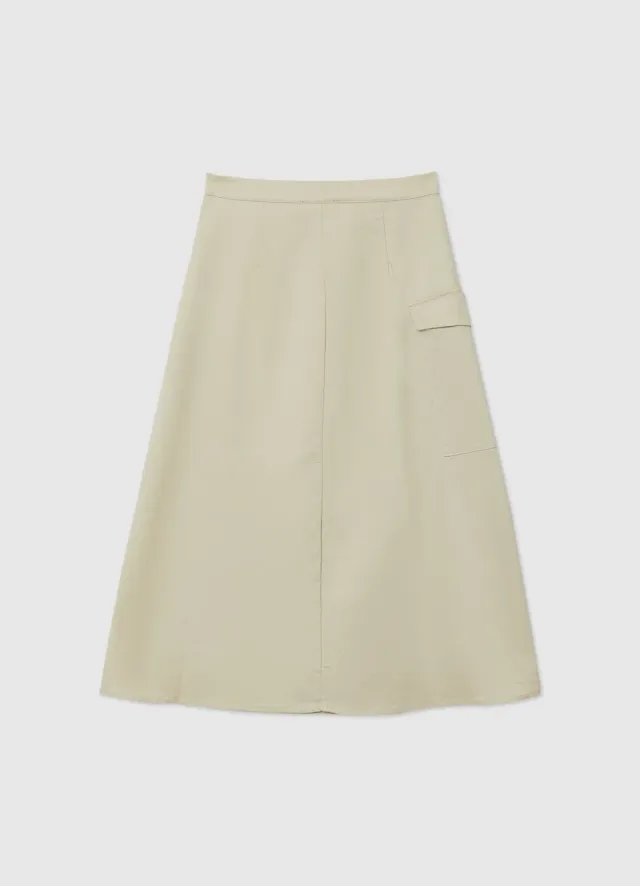 Calliope jupe midi cargo évasée femme