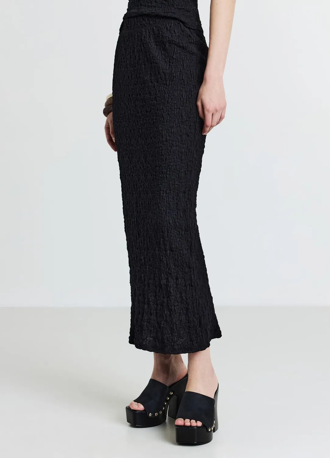 Calliope jupe crayon femme coton fente dos