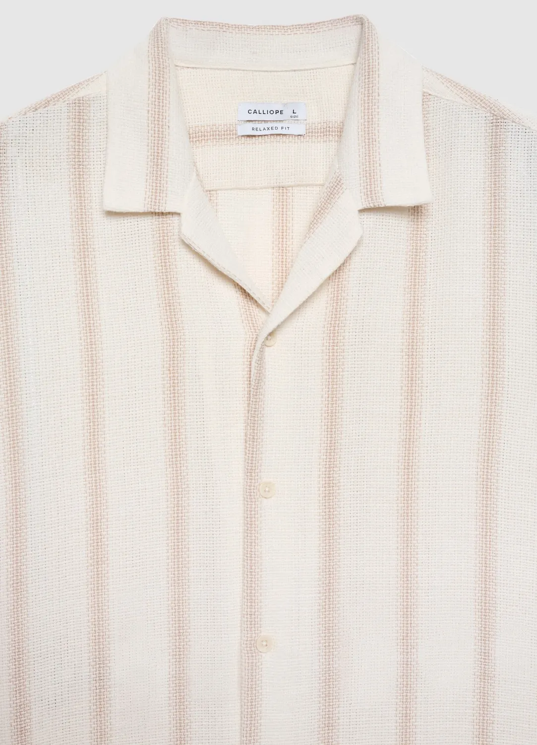 Calliope Rayures chemise homme manches courtes
