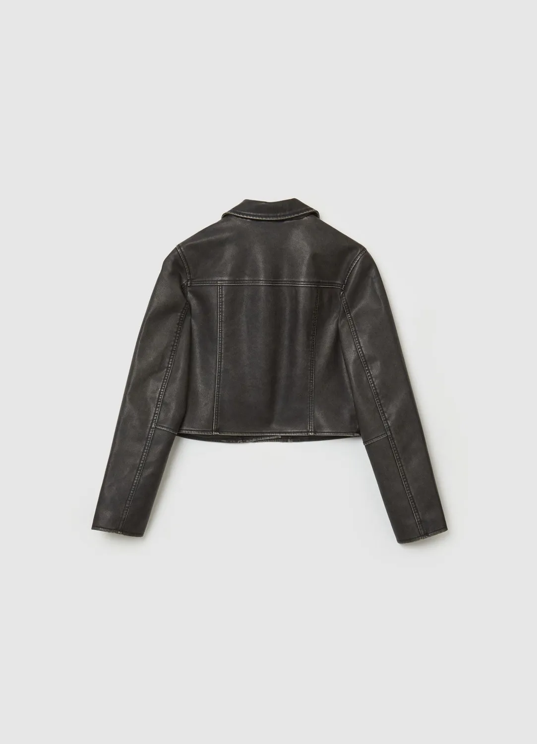 Calliope chiodo effet usé femme perfecto zip