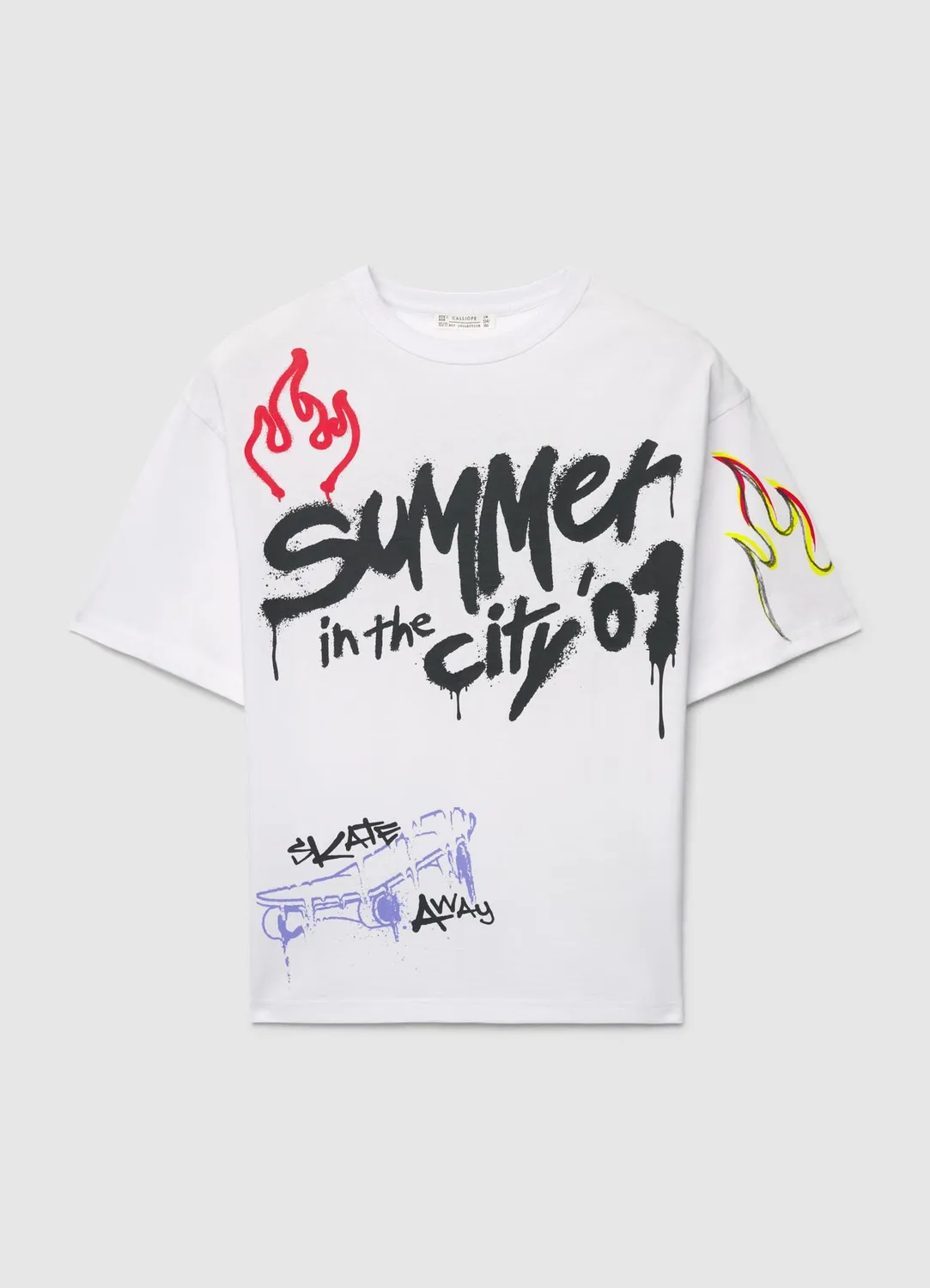 Calliope t-shirt oversize garçon graffiti