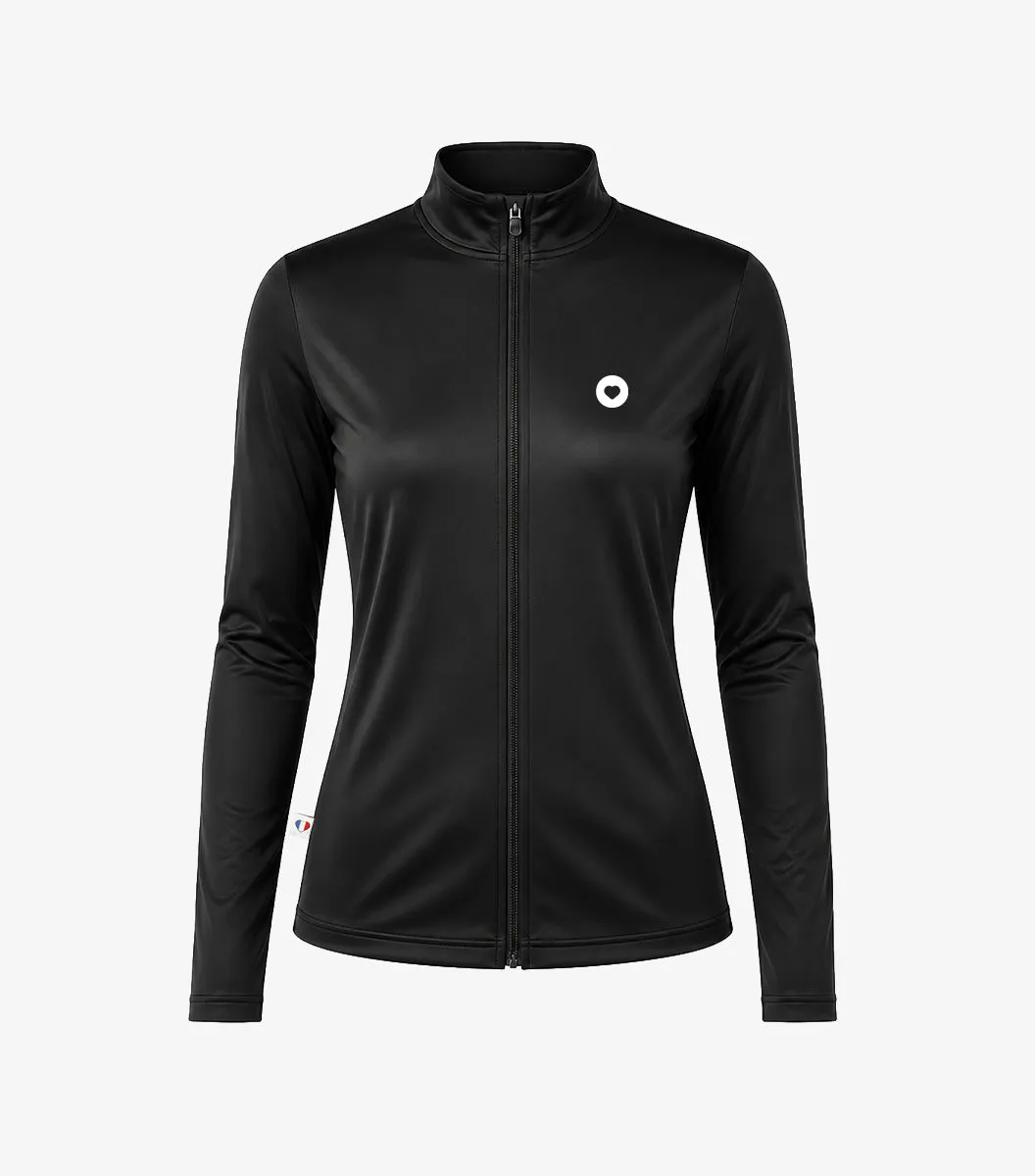 Cocorico Boost veste zippée sport femme noir stretch