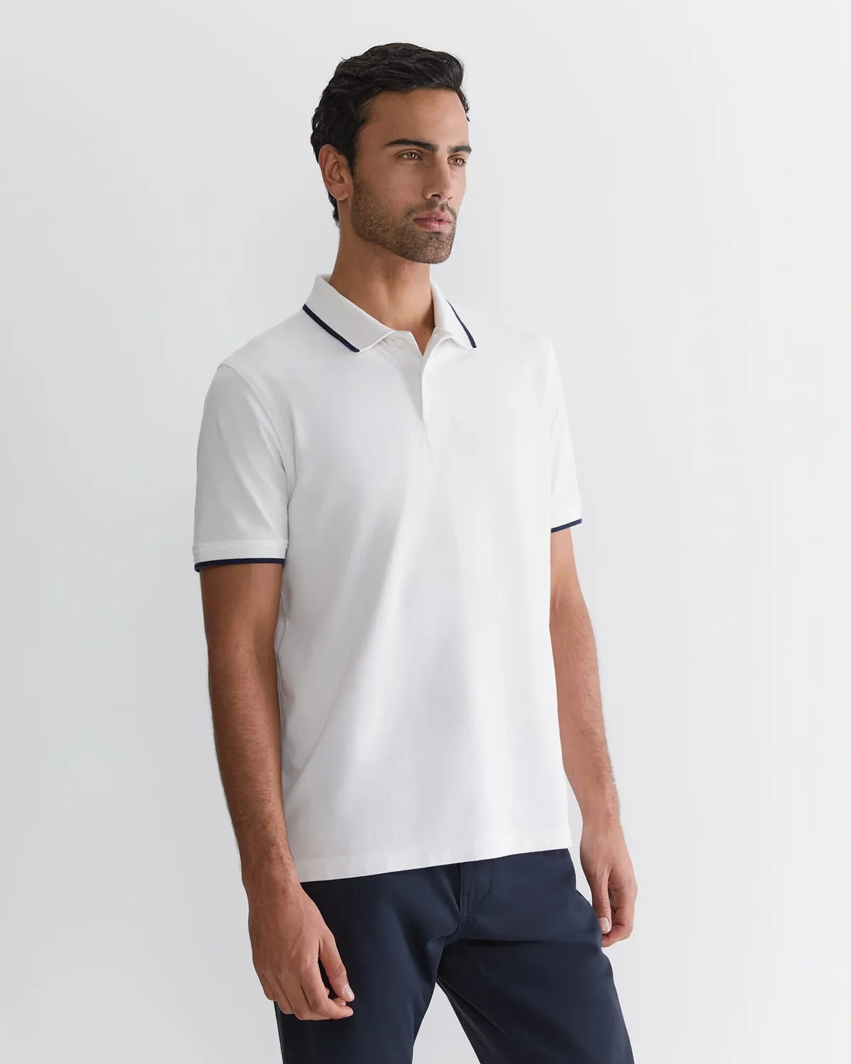 Sportscraft SC Tipped polo piqué coton homme contrasté