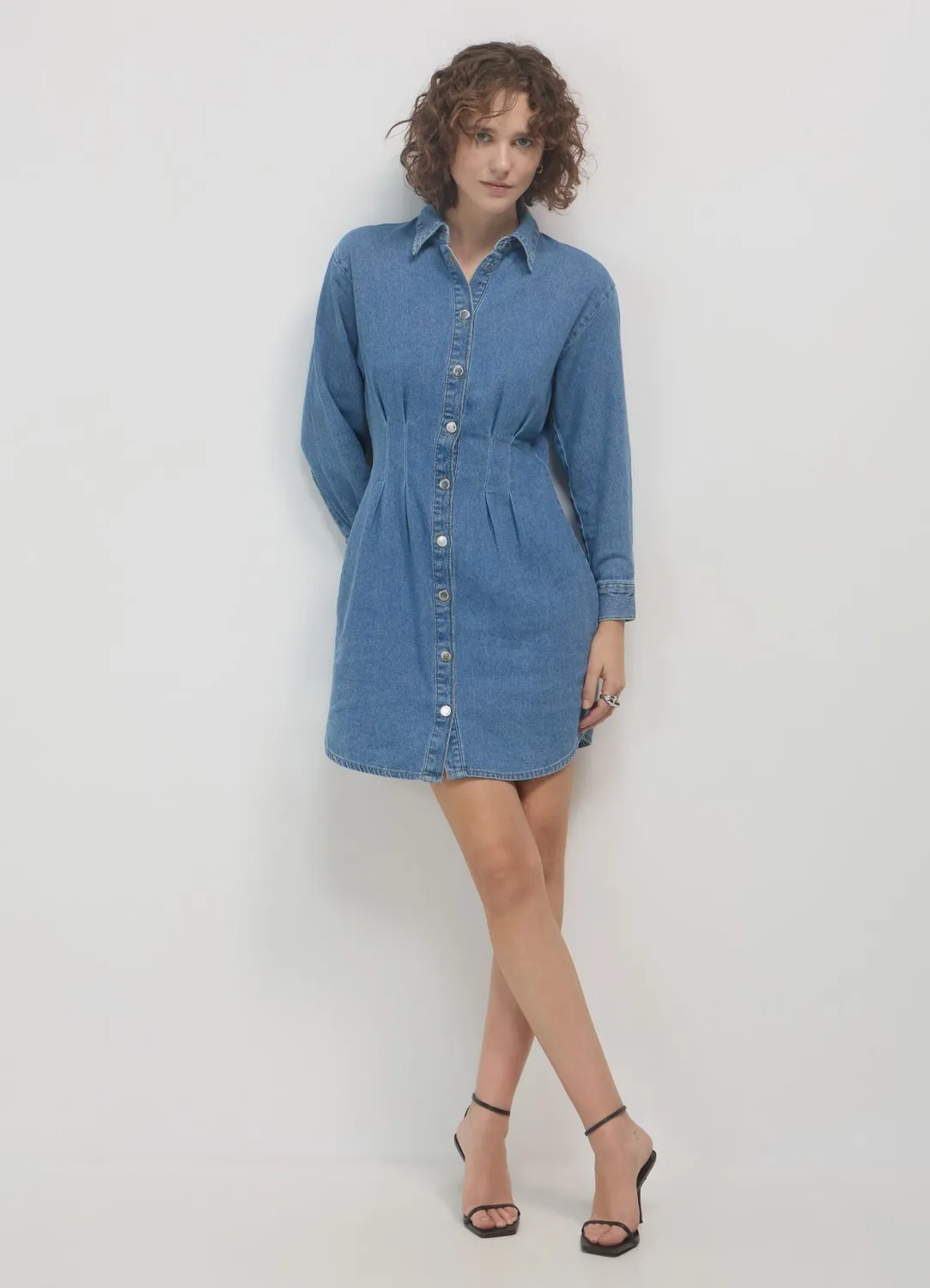 Calliope robe en jean pinces femme chemisier