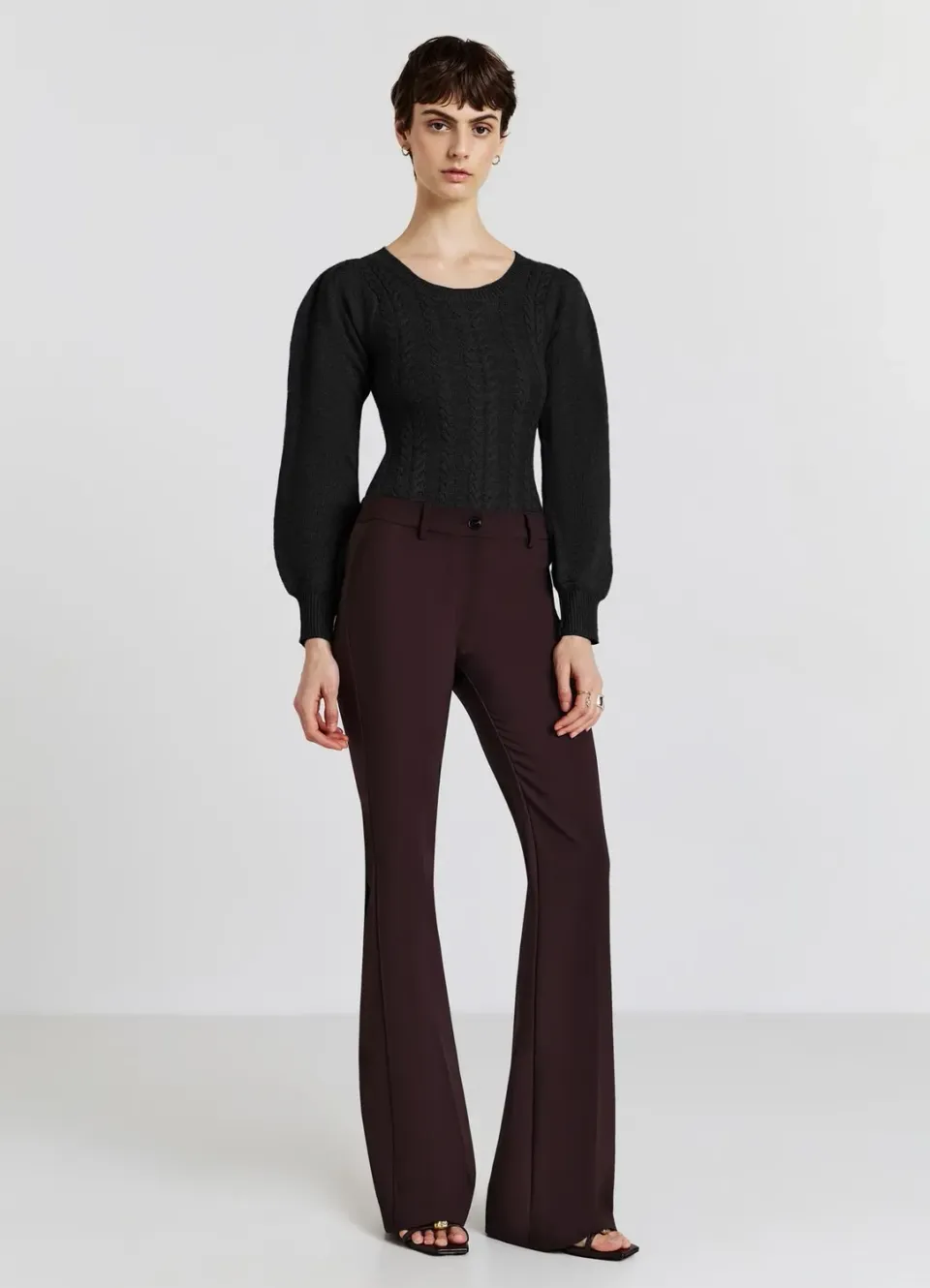 Calliope Body maille torsades femme manches longues
