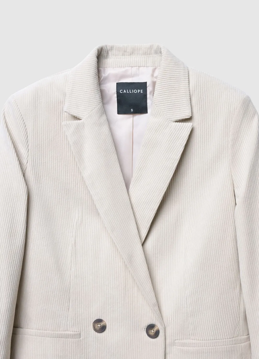 Calliope veste double boutonnage femme velours