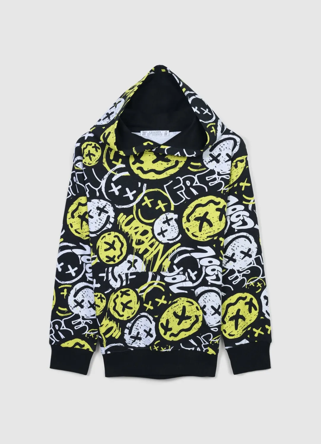 Calliope sweat capuche graffiti garçon