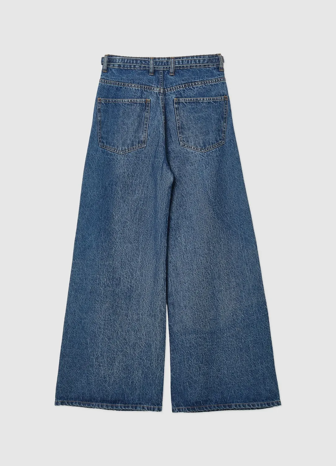 Calliope jean wide leg femme taille haute ceinture