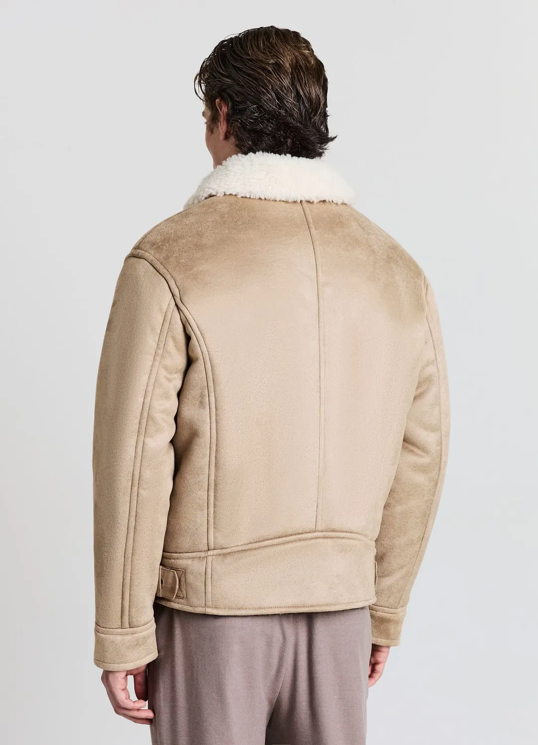 Calliope blouson effet mouton col boucle homme