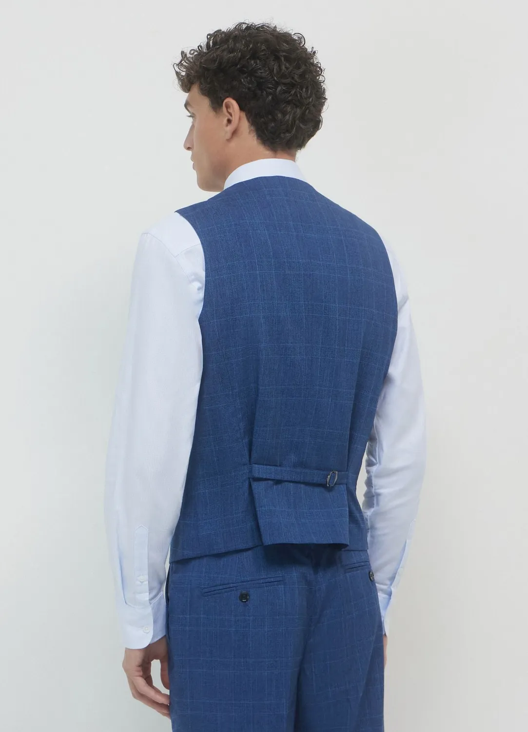 Calliope gilet à carreaux homme coupe regular