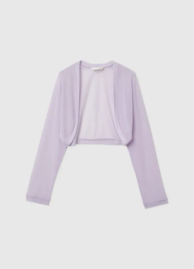 Calliope boléro tulle fille manches longues uni