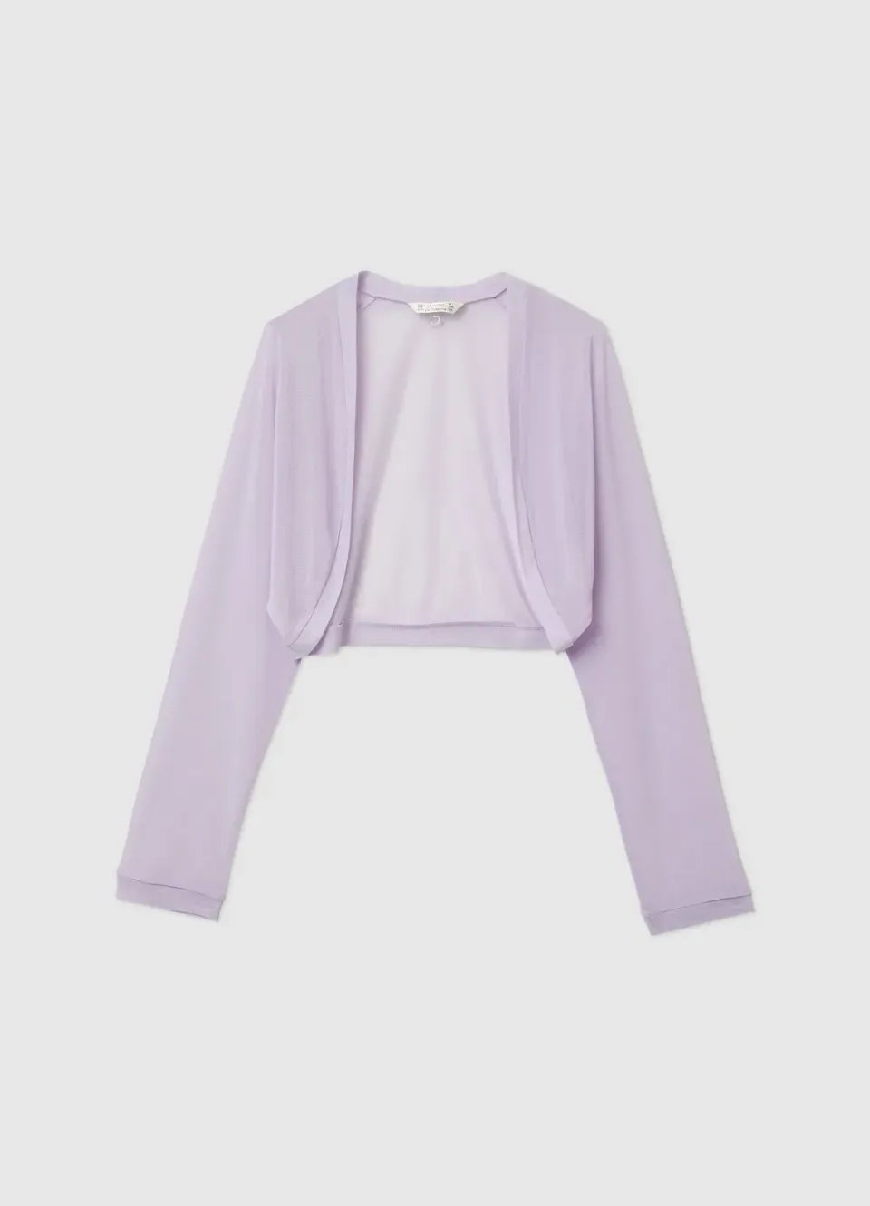 Calliope boléro tulle fille manches longues uni