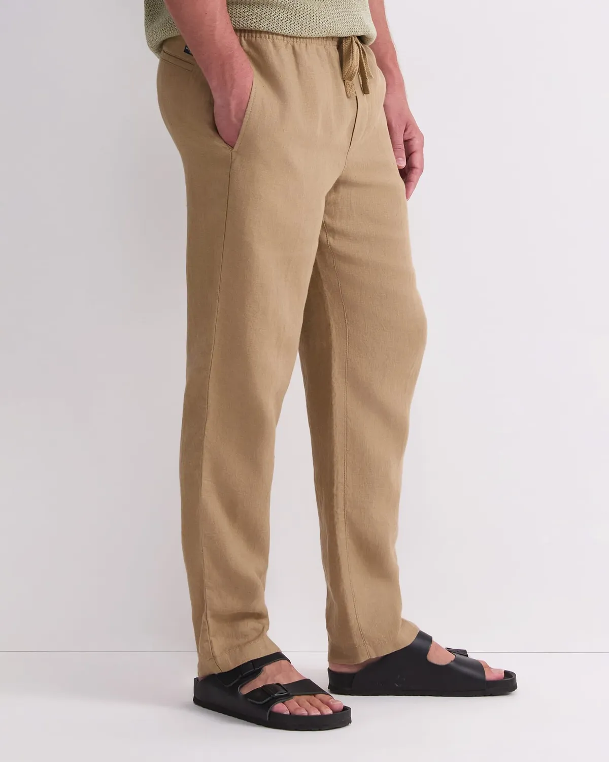 Sportscraft Caffery pantalon lin cordon homme
