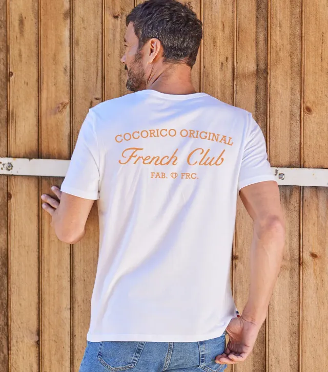Cocorico French Club Blanc t-shirt homme coton