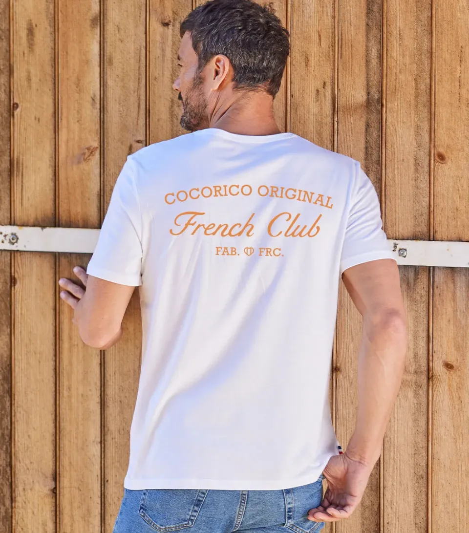 Cocorico French Club Blanc t-shirt homme coton
