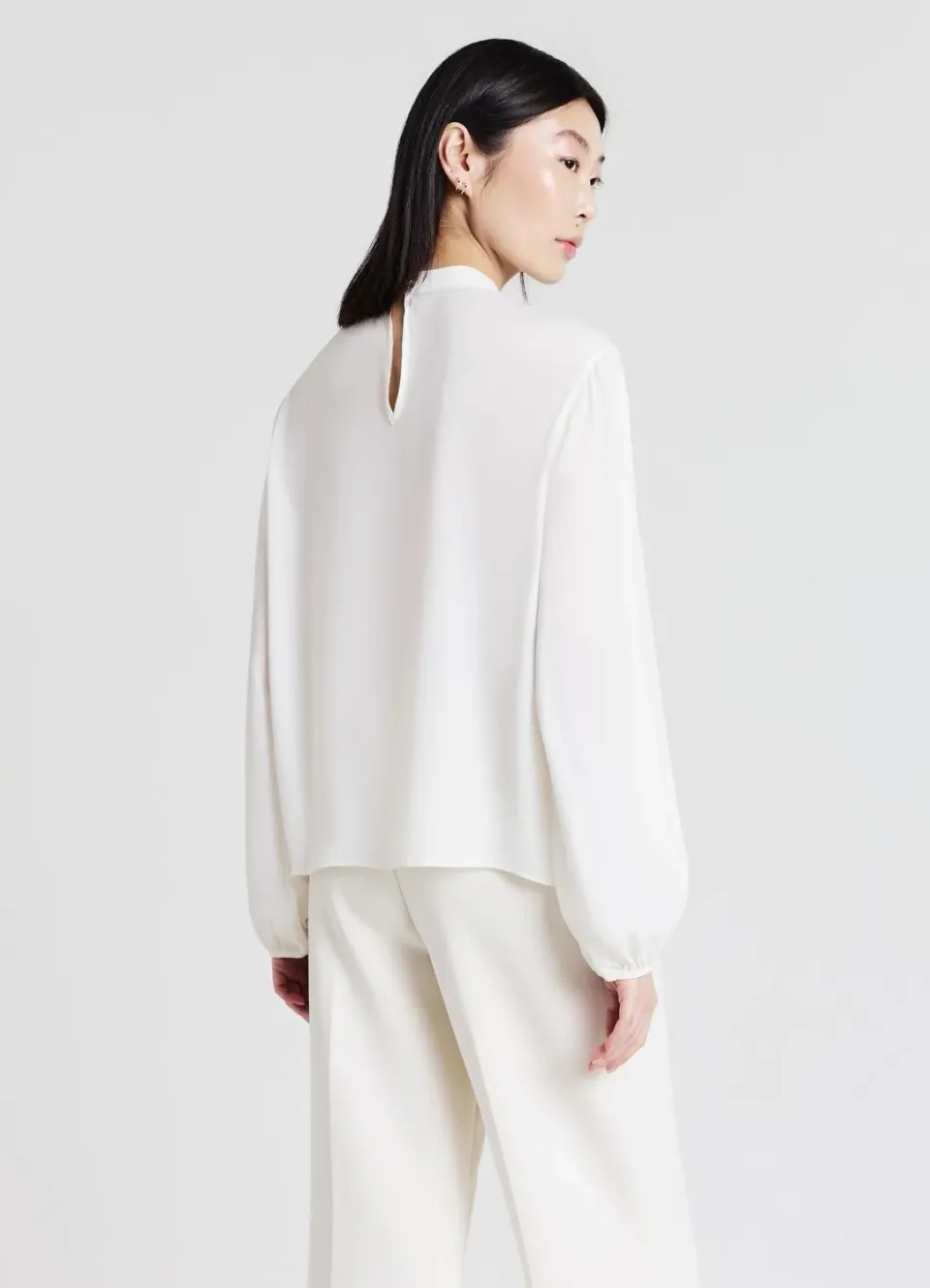 Calliope blouse à volants manches longues femme