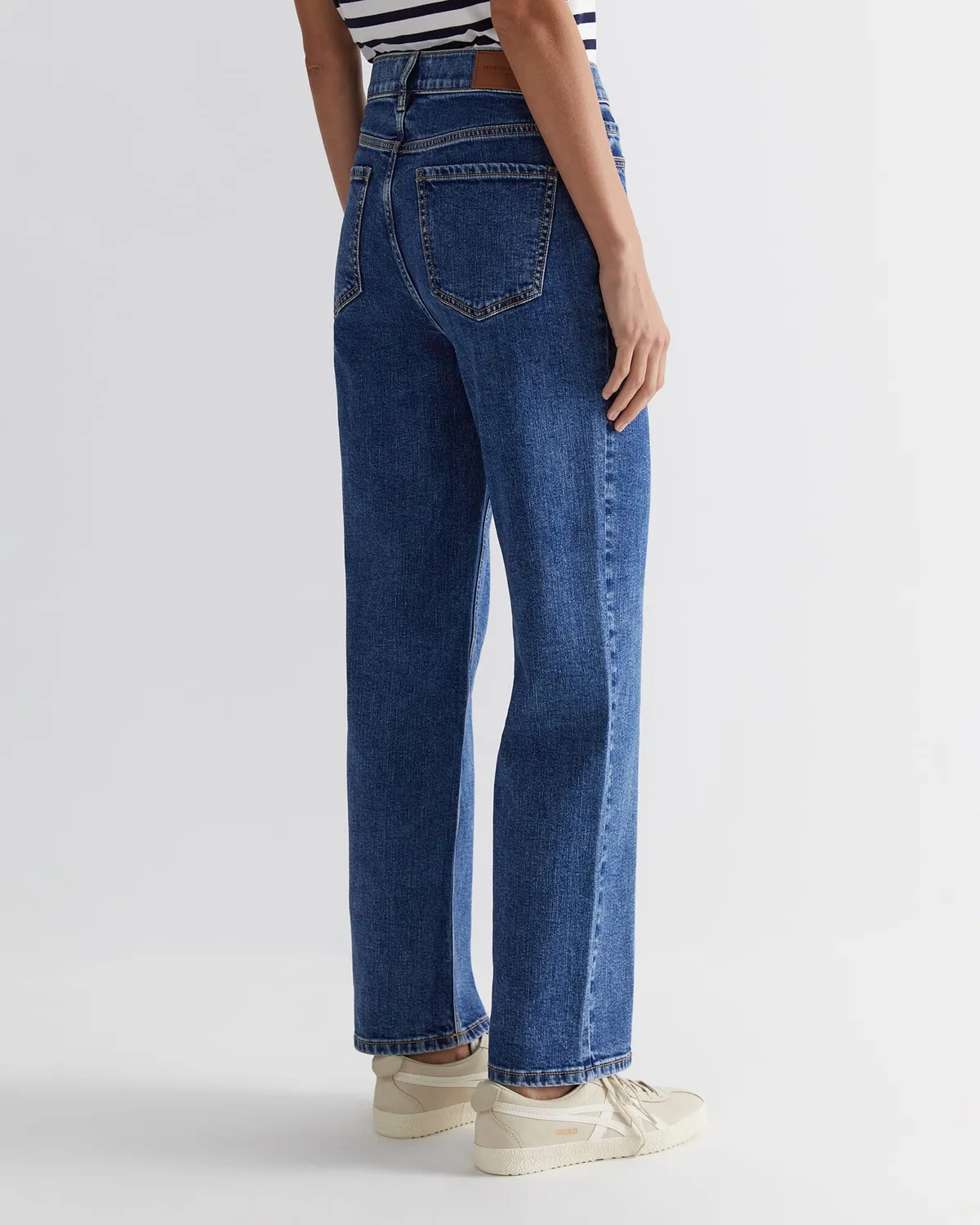SPORTSCRAFT Bec jean droit femme coton stretch taille haute