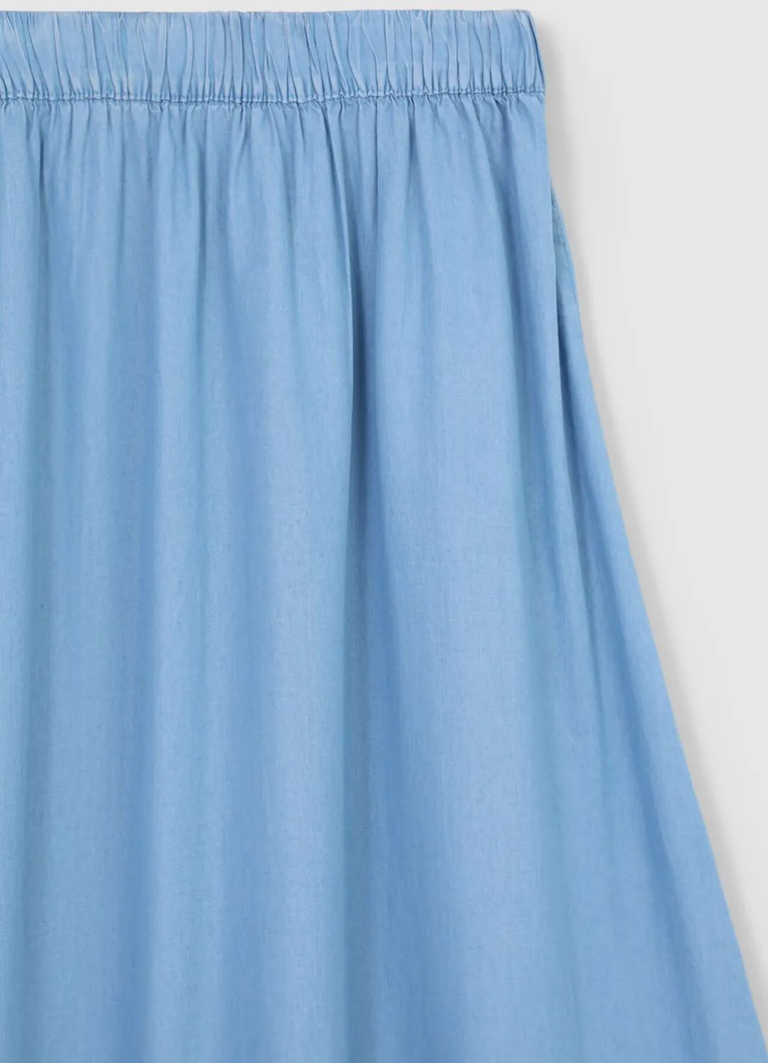 Calliope jupe longue femme unie taille élastique