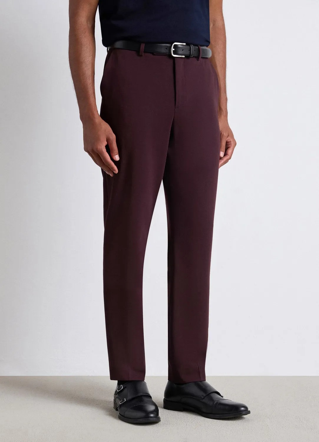 Calliope pantalon tailleur homme uni droit