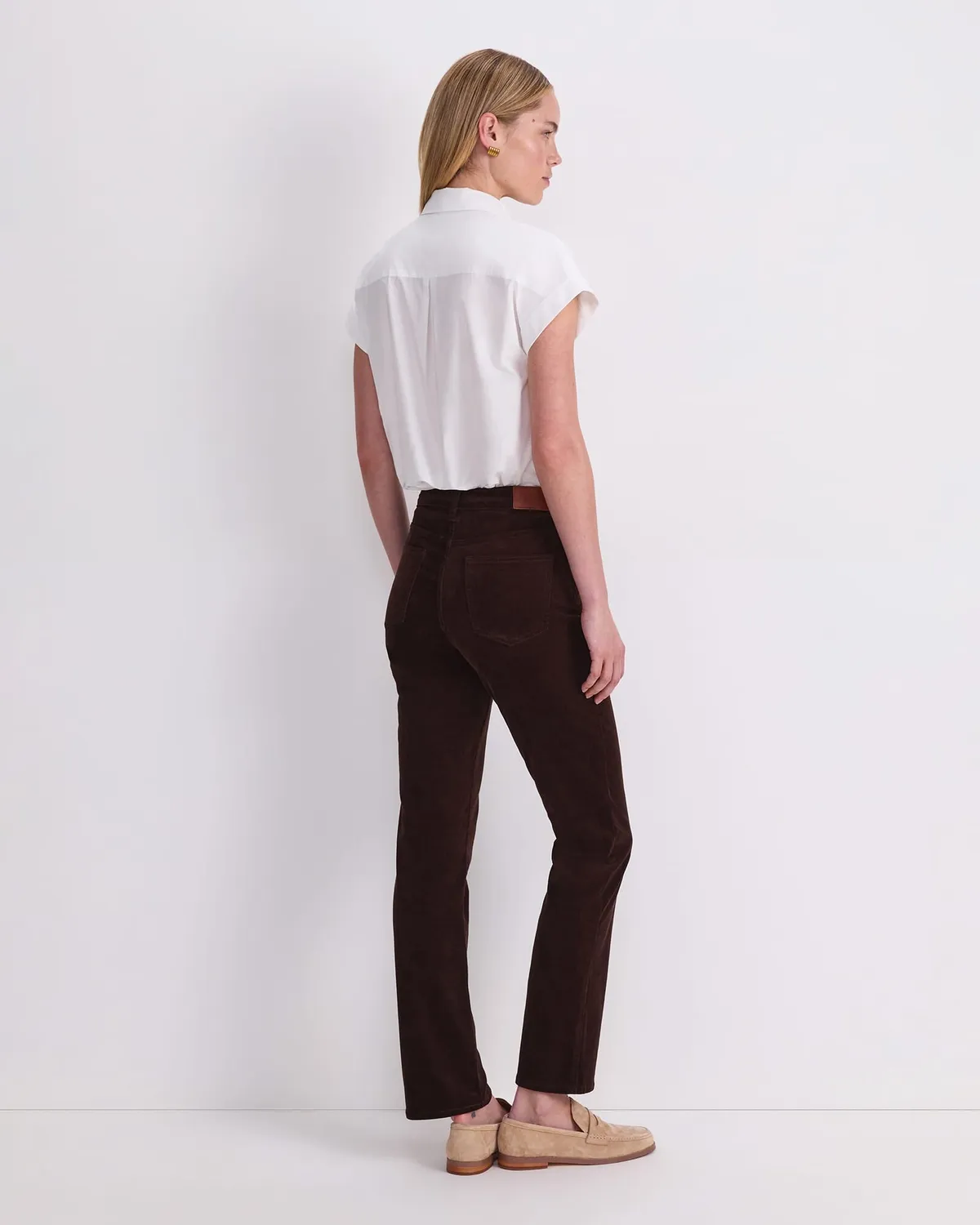 Sportscraft Cleo jean droit velours femme taille haute