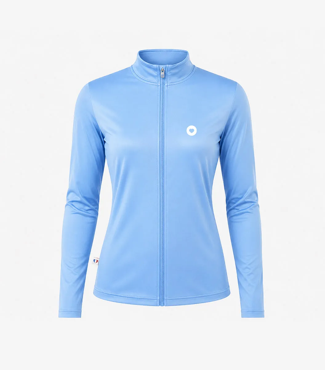 Cocorico Boost veste sport femme zippée ciel technique