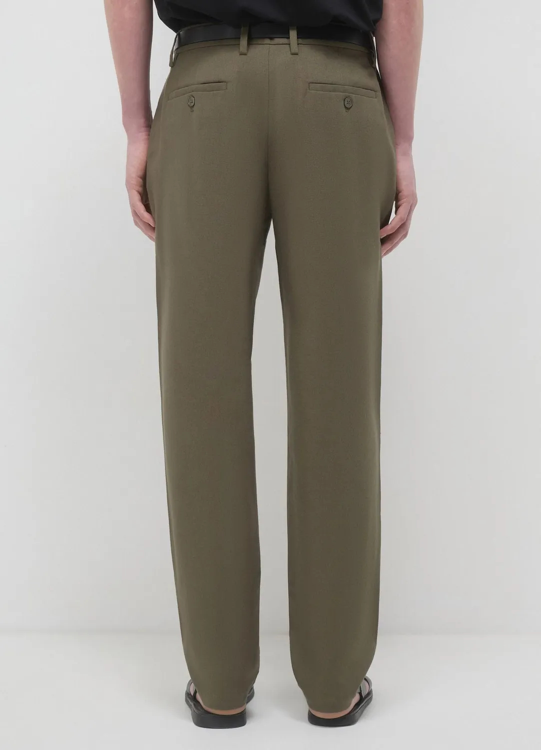 Calliope chino lin pantalon homme uni
