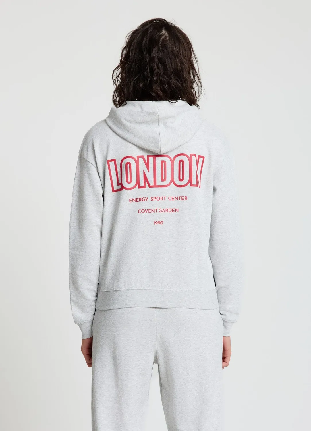 Calliope Sweat Crop Capuche Sweat Femme Dos Imprimé