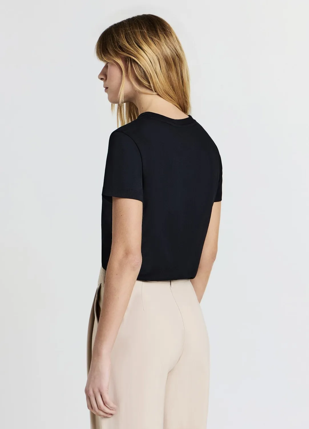 Calliope T-shirt nœuds strass coton col rond