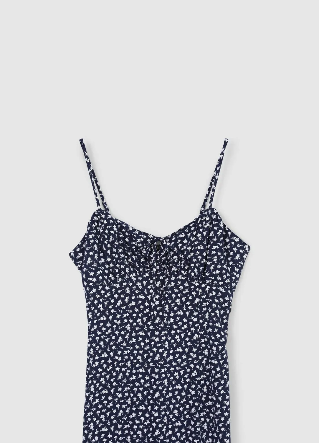 Calliope slipdress fleurs femme fendue bretelles