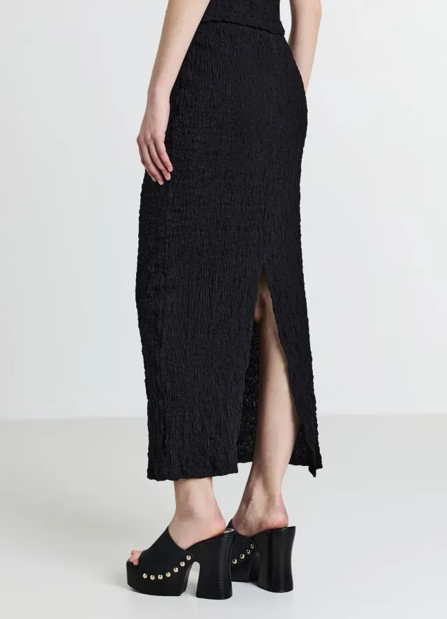 Calliope jupe crayon femme coton fente dos