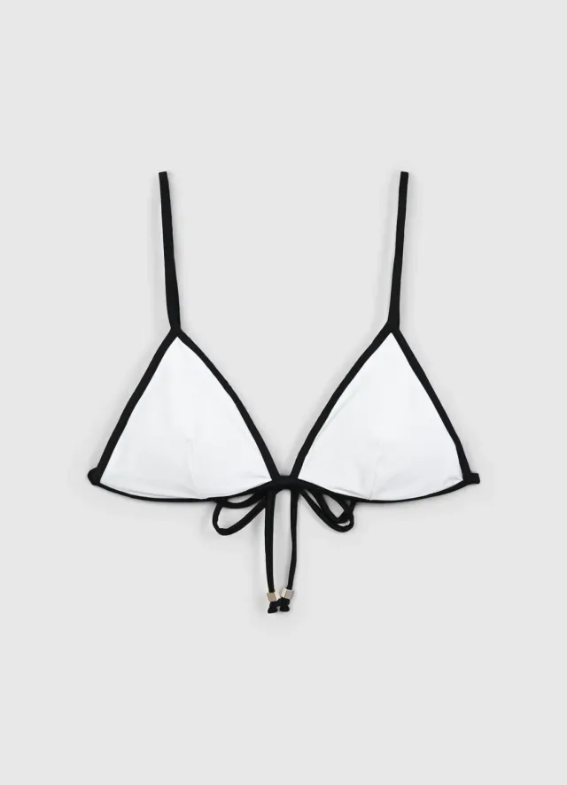 Calliope haut de bikini triangle femme contraste